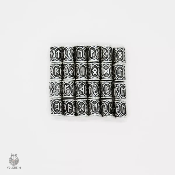 Accessoire barbe avec motifs de runes vikings distinctifs