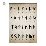 Affiche culturelle sur l'alphabet viking