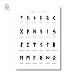 Design unique de lettres runiques