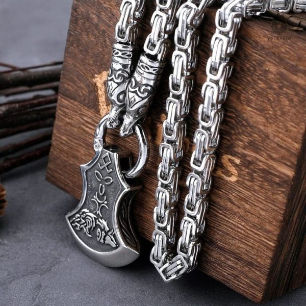 amulette-tete-hache-1 Collier Viking - Amulette Tête de Hache en métal décoratif