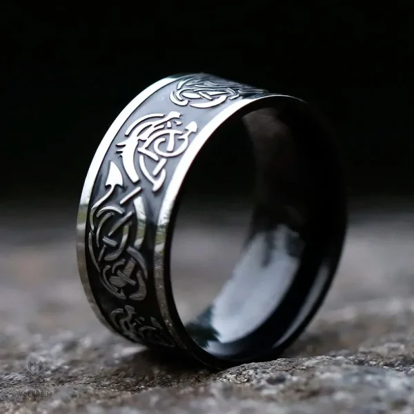 Bijou viking en forme de dragon pour hommes