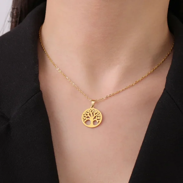 Collier en métal arbre de vie