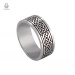 Bague Celtique ornée de motifs traditionnels celtiques