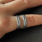 Bague Celtique en métal au design traditionnel