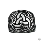 Bague en argent avec symbole triquetra