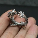 Bague Dragon enroulé