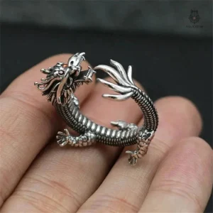 Bague Dragon enroulé