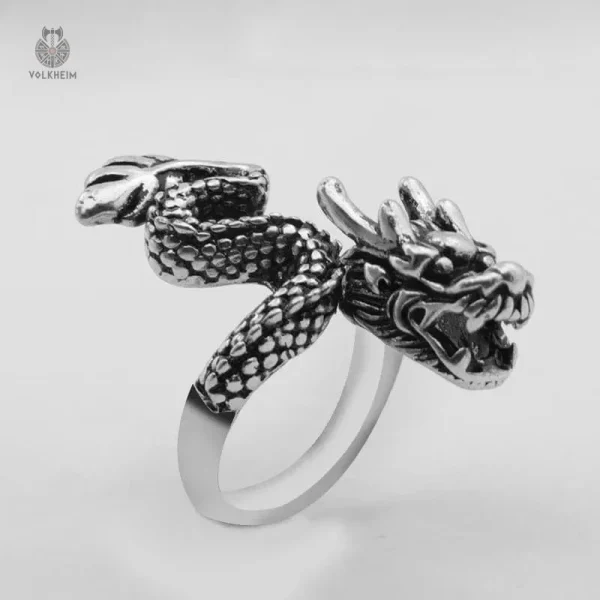 bague-dragon-japonais-1 Bague Dragon Japonais en métal argenté
