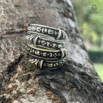 Bague dragon avec finition antique et unique
