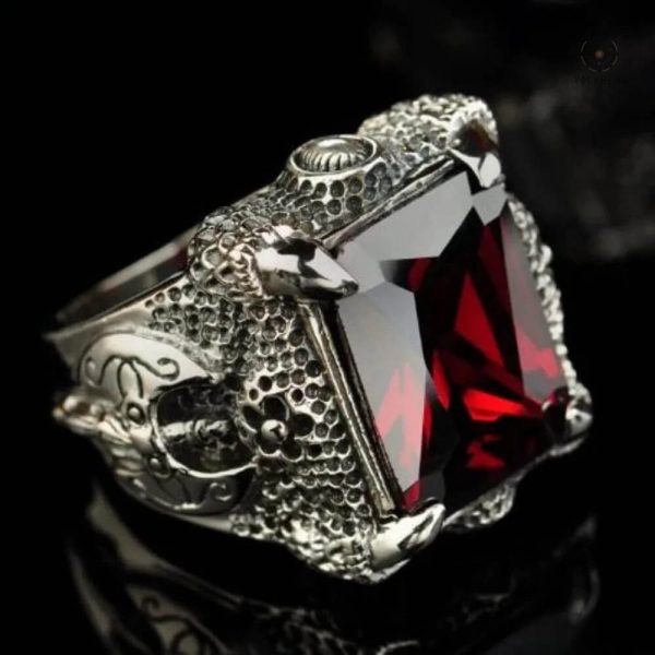 Bague de créateur Griffes de Dragon élégante