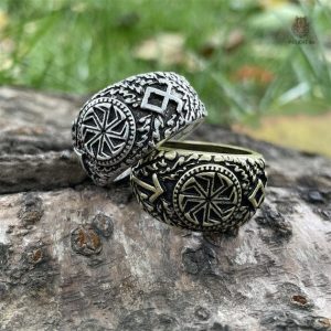 Bague Kolovrat symbole Viking en design authentique