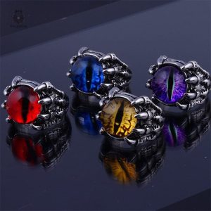 Bague œil de Dragon en design unique et captivant