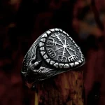 Bague décorative évoquant l'héritage des rois vikings