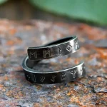 Bague Runes ajustable pour amateurs de culture nordique