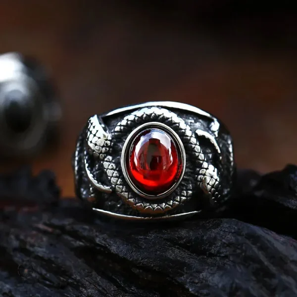 Bague serpent, accessoire viking pour passionnés d'histoire