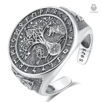 Bague Viking en Argent, design authentique et intemporel