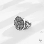 Bague en Argent inspirée des motifs vikings traditionnels