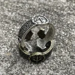 Anneau Viking ajustable en métal inspiré de l'époque nordique