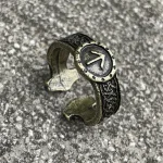 Accessoire de mode viking, bague métallique ajustable et tendance