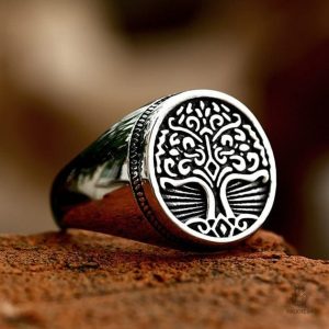 Bague Viking Yggdrasil en métal