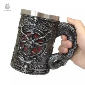 Verre décoratif Baphomet, parfait pour collectionneurs et fans