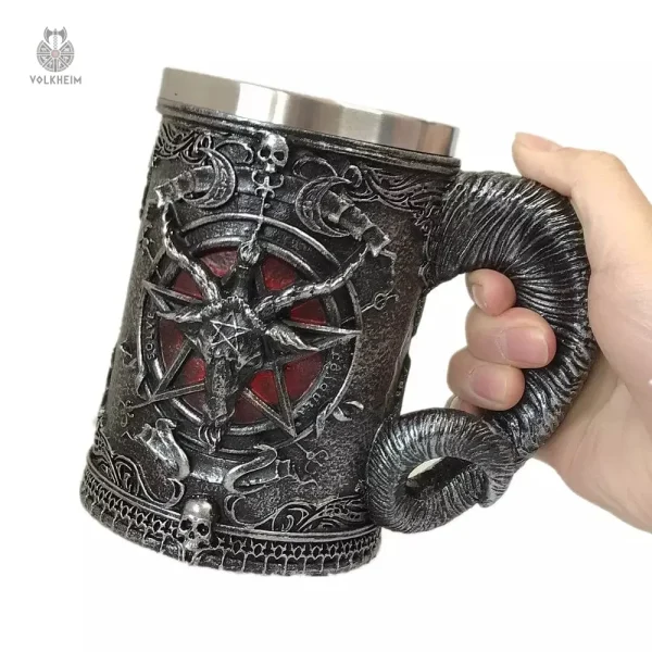 Verre décoratif Baphomet, parfait pour collectionneurs et fans