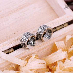 Boucles d'oreilles inspirées de la culture viking avec runes