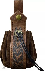 Porte-monnaie inspiré de l'époque viking, style antique