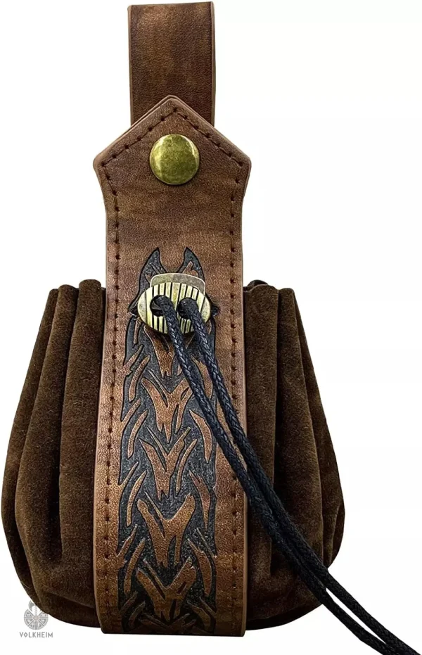 Porte-monnaie inspiré de l'époque viking, style antique