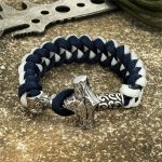 Corde Viking avec symbole Mjolnir en argent