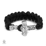 Bracelet en argent à motif Viking traditionnel