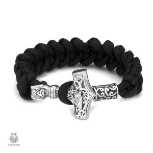 Bracelet en argent à motif Viking traditionnel