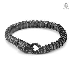 Bracelet Serpent Viking en métal design unique