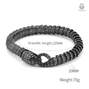 Bracelet avec motif serpent inspiré de la culture nordique