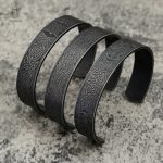Bracelet Viking en acier inoxydable au design nordique