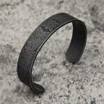 Bracelet orné de symboles nordiques pour hommes et femmes