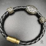 Bracelet Viking en cuir, accessoire inspiré de l'histoire nordique
