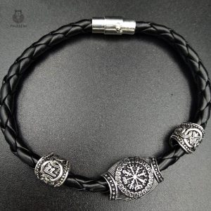 Bijou en cuir, style Viking, design authentique et robuste