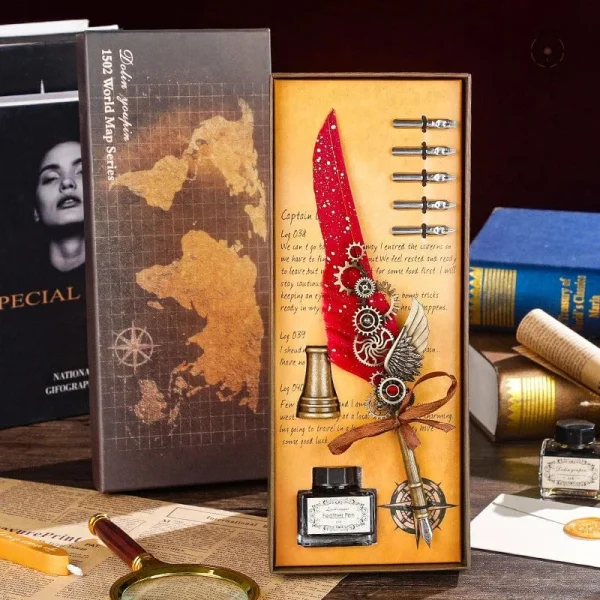 Écrire avec élégance grâce au kit calligraphique steampunk