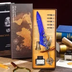 Outils de calligraphie au design steampunk unique