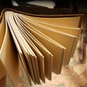 Carnet médiéval en cuir, idéal pour écrivains et artistes
