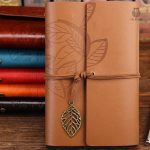Carnet en cuir, inspiration médiévale et naturelle