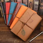 Carnet style médiéval en cuir doux