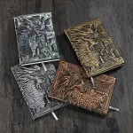 Carnet orné d'un dragon en relief, design unique