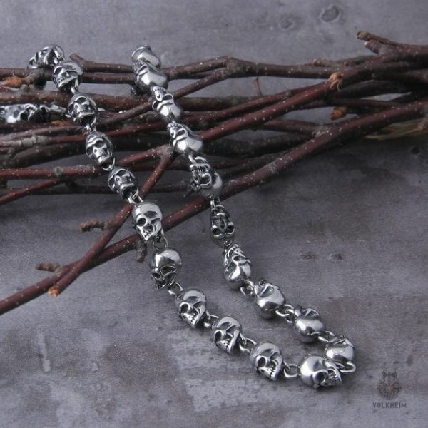 chaine-cranes-1 Collier Chaînes avec motifs Têtes de Morts