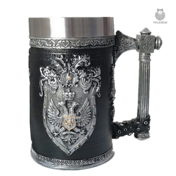 Chope du Chevalier Aigle Bicéphale décorative