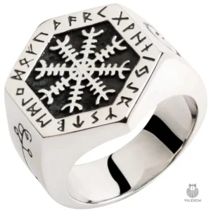 Chevalière à motif Valknut pour passionnés de Viking