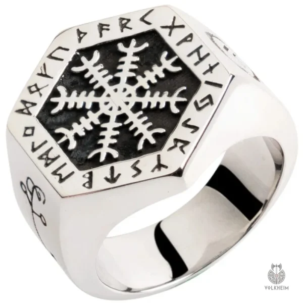 Chevalière à motif Valknut pour passionnés de Viking