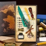 Accessoires calligraphie au style steampunk