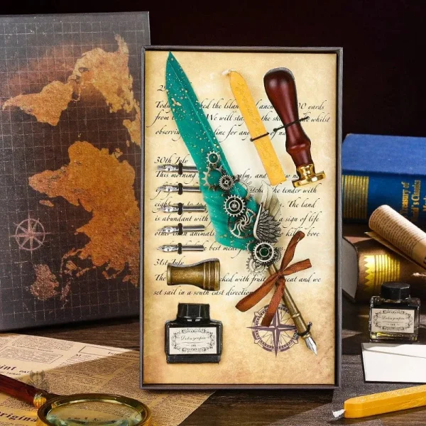Accessoires calligraphie au style steampunk